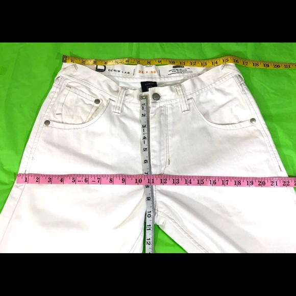 EXPRESS Men’s Jeans SZ 32-30 Slim Straight Leg Whi - Picture 5 of 7